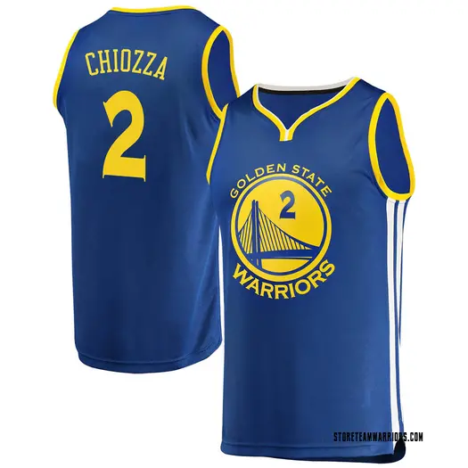 Men's Chris Chiozza Golden State Warriors Fanatics Branded Gold Royal Fast Break Jersey - Icon Edition