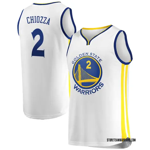 Men's Chris Chiozza Golden State Warriors Fanatics Branded Gold White Fast Break Jersey - Association Edition