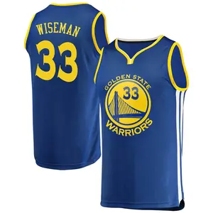 Men's James Wiseman Golden State Warriors Fanatics Branded Gold Royal Fast Break Jersey - Icon Edition