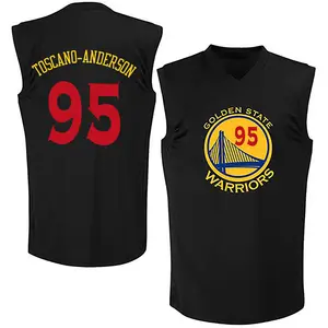 Men's Juan Toscano-Anderson Golden State Warriors Nike Swingman Gold Black New Fashion Jersey
