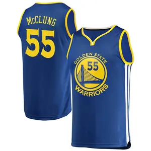 Men's Mac McClung Golden State Warriors Fanatics Branded Fast Break Gold Royal Jersey - Icon Edition