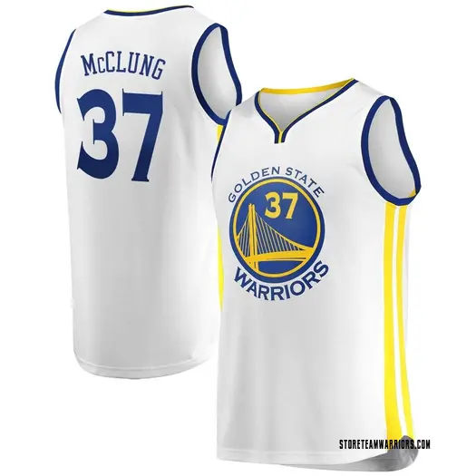 Men's Mac McClung Golden State Warriors Fanatics Branded Fast Break Gold White Jersey - Association Edition