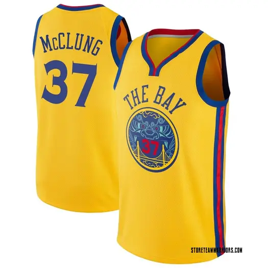 Men's Mac McClung Golden State Warriors Nike Swingman Gold Jersey - City Edition