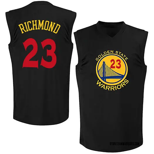 Men's Mitch Richmond Golden State Warriors Nike Swingman Gold Black New Fashion Jersey