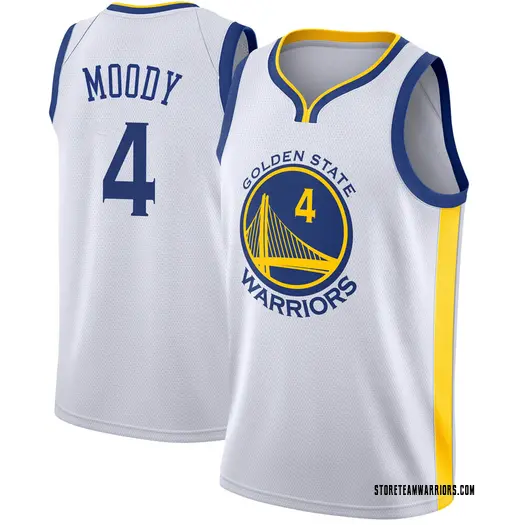 Men's Moses Moody Golden State Warriors Nike Swingman Gold White Jersey - Association Edition