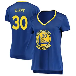 Women's Stephen Curry Golden State Warriors Fanatics Branded Gold Royal Fast Break Jersey - Icon Edition