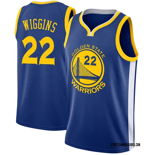 Youth Andrew Wiggins Golden State Warriors Nike Swingman Blue Jersey - Icon Edition
