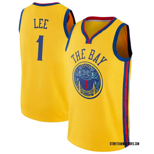 Youth Damion Lee Golden State Warriors Nike Swingman Gold Jersey - City Edition