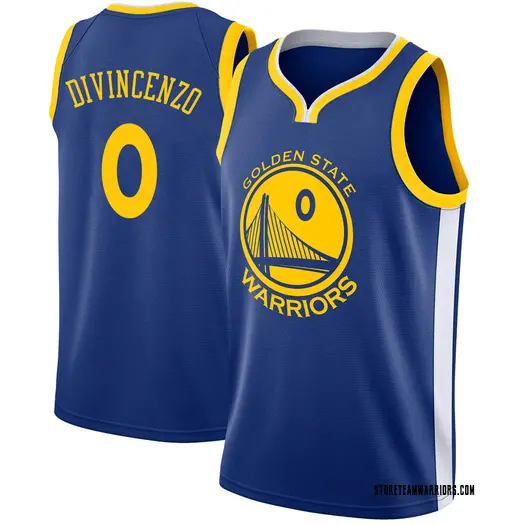 Youth Donte DiVincenzo Golden State Warriors Nike Swingman Blue Jersey - Icon Edition