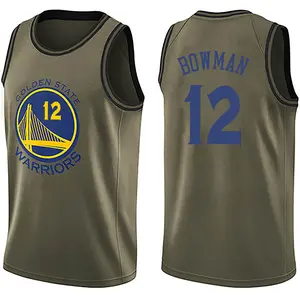 Youth Ky Bowman Golden State Warriors Nike Swingman Gold Green Salute to Service Jersey