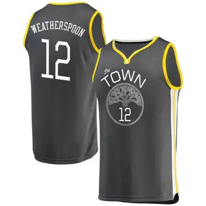 Youth Quinndary Weatherspoon Golden State Warriors Fanatics Branded Fast Break Gold Charcoal Jersey - Statement Edition
