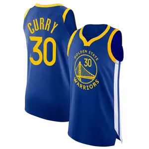 Youth Stephen Curry Golden State Warriors Nike Authentic Blue 2020/21 Jersey - Icon Edition