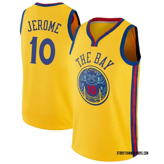 Youth Ty Jerome Golden State Warriors Nike Swingman Gold Jersey - City Edition