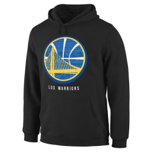 Men's Golden State Warriors Gold Noches Enebea Pullover Hoodie - Black