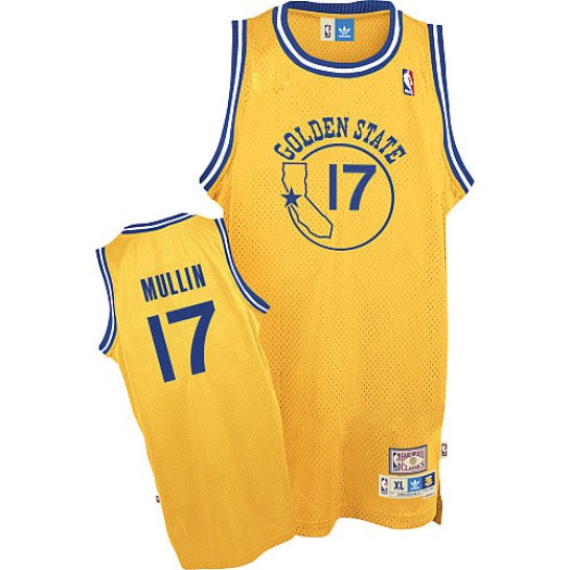 Men's Chris Mullin Golden State Warriors Adidas Authentic Gold Throwback Jersey