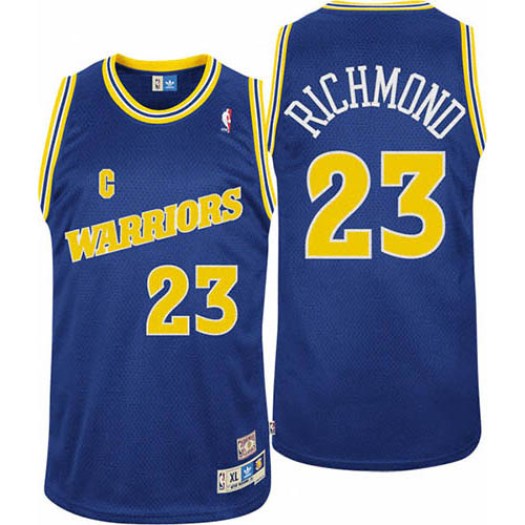Men's Mitch Richmond Golden State Warriors Adidas Authentic Blue Throwback Jersey